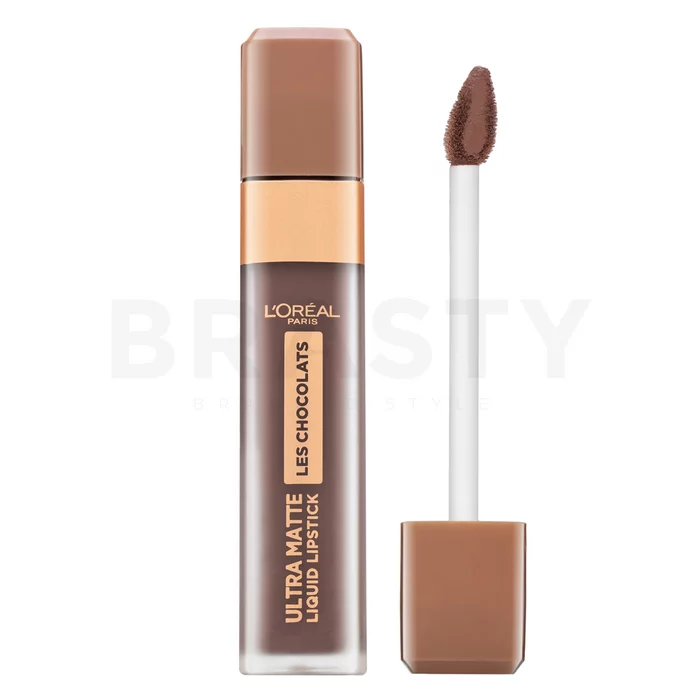 L´Oréal Paris Les Chocolats Ultra Matte Liquid Lipstick tekutá rtěnka pro matný efekt 858 Oh My Choc 7,6 ml