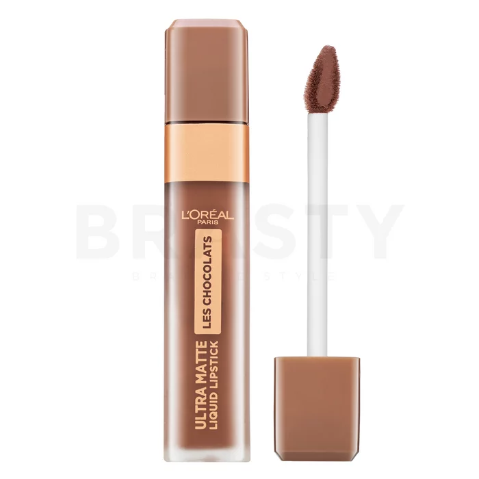 L´Oréal Paris Les Chocolats Ultra Matte Liquid Lipstick tekutá rtěnka pro matný efekt 860 Ginger Bomb 7,6 ml