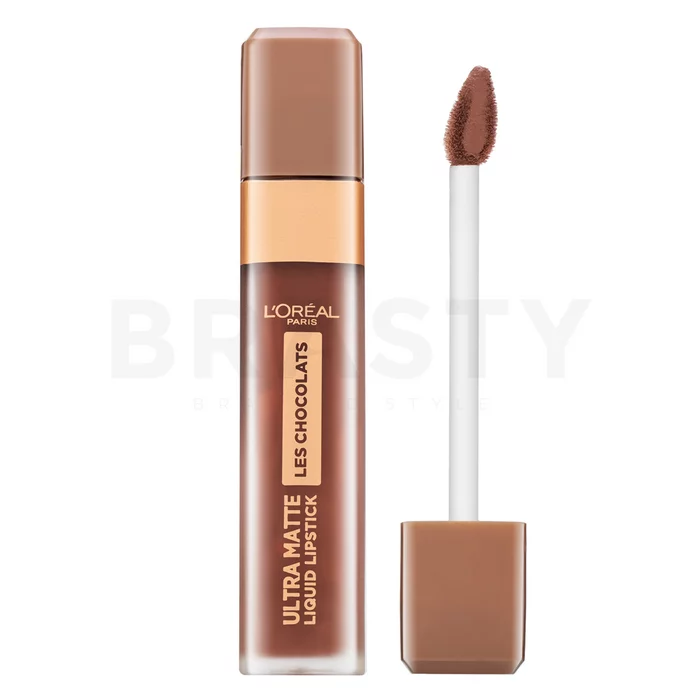 L´Oréal Paris Les Chocolats Ultra Matte Liquid Lipstick tekutá rtěnka pro matný efekt 862 Volupto Choco 7,6 ml