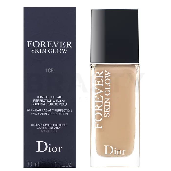 Dior (Christian Dior) Diorskin Forever Fluid Glow течен фон дьо тен 1 Cool Rosy 30 ml