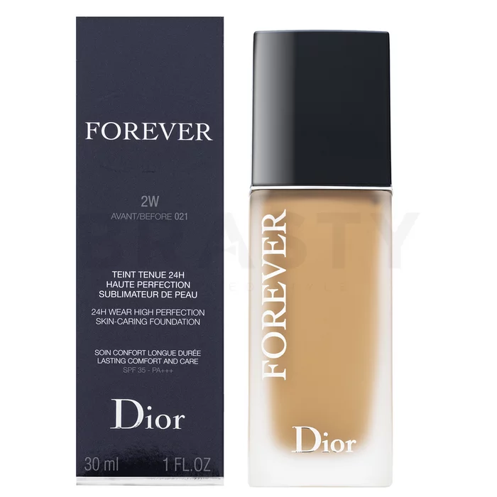 Dior (Christian Dior) Forever 24H Wear High Perfection Skin-Caring Foundation течен фон дьо тен 2W Warm 30 ml