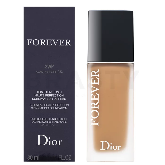 Dior (Christian Dior) Forever 24H Wear High Perfection Skin-Caring Foundation течен фон дьо тен 3WP Warm Peach 30 ml