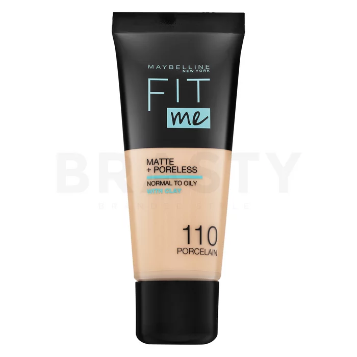 Maybelline Fit Me! Foundation Matte + Poreless tekutý make-up s matujícím účinkem 110 Porcelain 30 ml