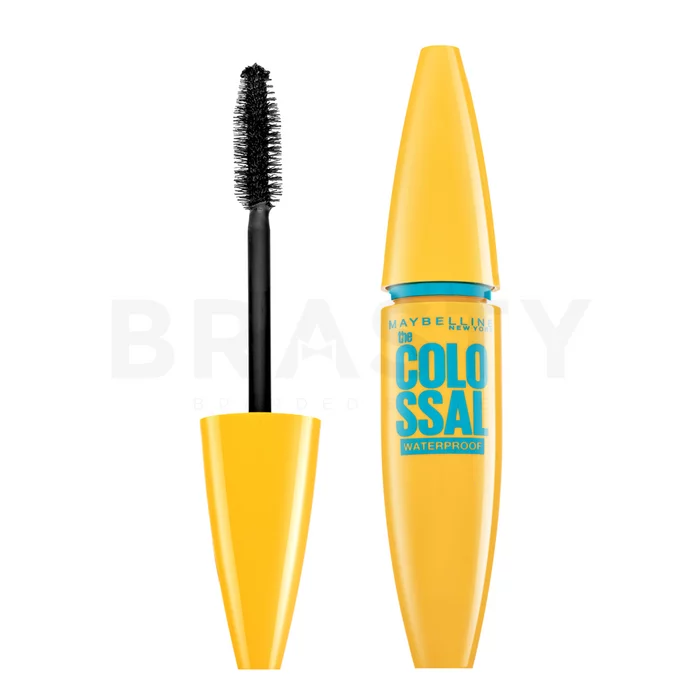 Maybelline Colossal Glam Black Waterproof voděodolná řasenka pro prodloužení a natočení řas 01 Black 10 ml