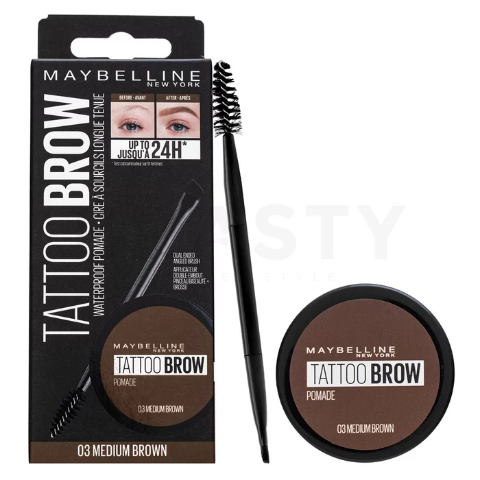 Maybelline Tattoo Brow Pomade gel za obrve 2v1 03 Medium Brown