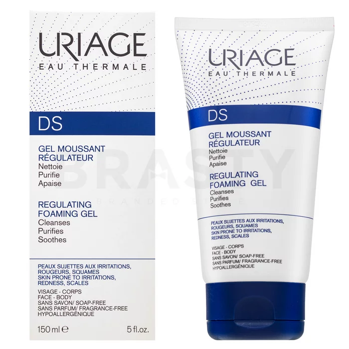 Uriage D.S. Regulating Foaming Gel zklidňující emulze na obličej, tělo a vlasy 150 ml