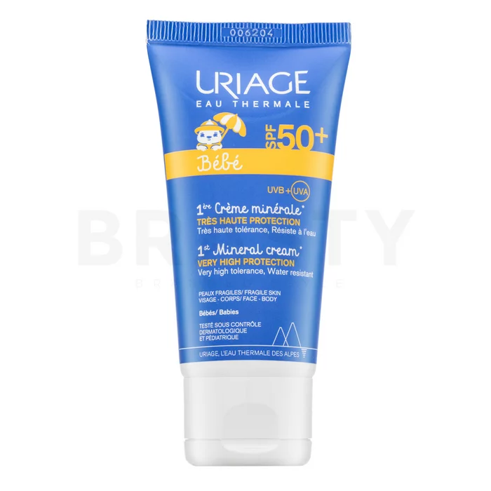 Uriage Bébé 1st Mineral Cream SPF50+ ochranný krém pro děti 50 ml