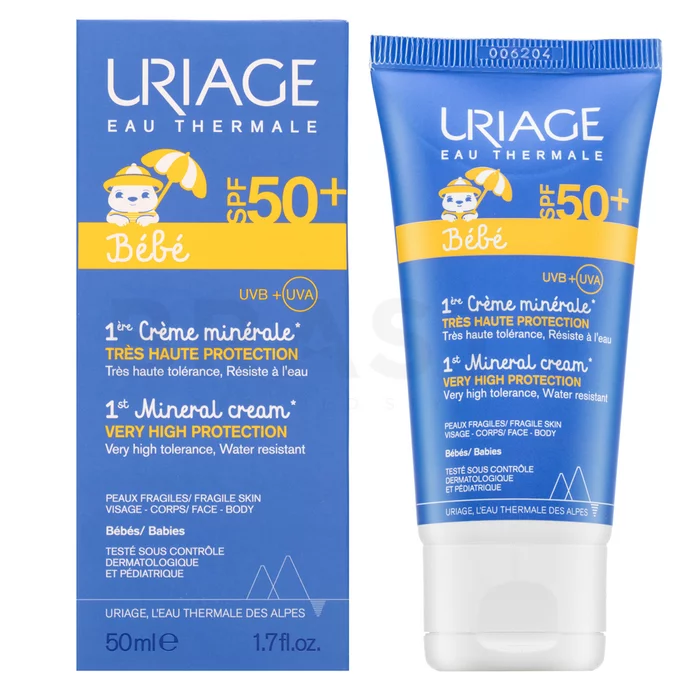 Uriage Bébé 1st Mineral Cream SPF50+ ochranný krém pro děti 50 ml