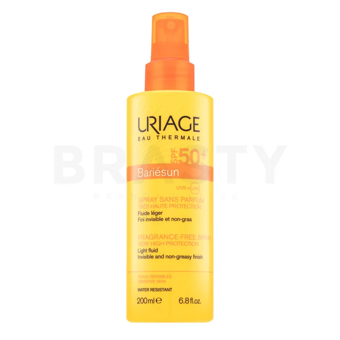 Uriage Bariésun Very High Protection Fragrance-Free Spray mléko na opalování ve spreji pro citlivou pleť 200 ml