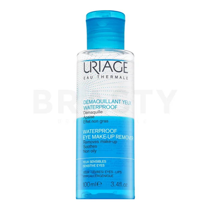 Uriage Waterproof Eye Make-Up Remover dvojfázový odličovač na odstránenie odolného a vodeodolného make-upu 100 ml