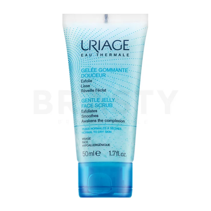 Uriage Gentle Jelly Face Scrub multifunkční čisticí gel a peeling na obličej 50 ml