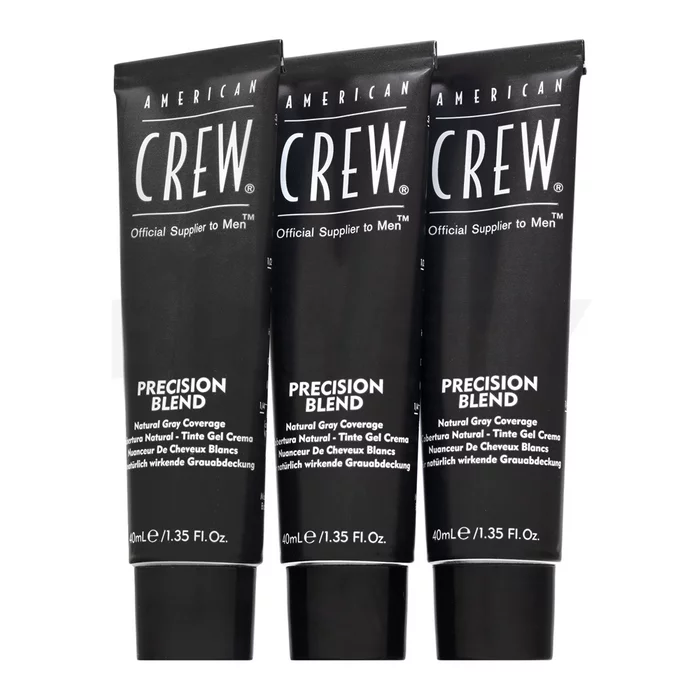American Crew Precision Blend Natural Gray Coverage Haarfarbe für Männer Light Blond 7-8 3 x 40 ml