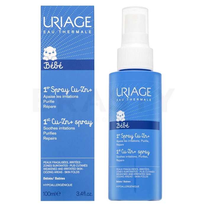 Uriage Bébé 1st Cu-Zn+ Anti-Irritation Spray reparační krém proti opruzeninám ve spreji 100 ml