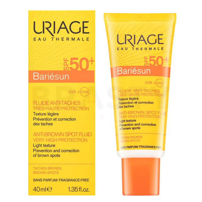 Uriage Bariésun Anti-Brown Spot Fluid SPF 50+ nawilżający fluid ochronny przeciw przebarwieniom skóry 40 ml