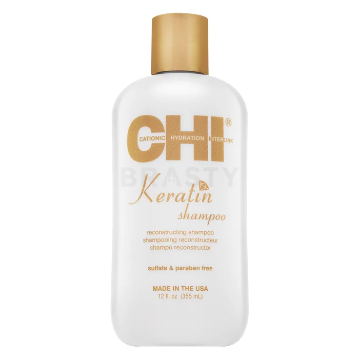 CHI Keratin Shampoo gladilni šampon za goste in neurejene lase 355 ml