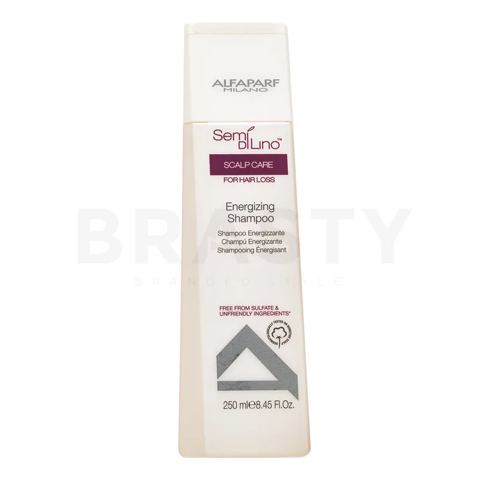 Alfaparf Milano Semi Di Lino Scalp Care Energizing Shampoo Champú fortificante Para el adelgazamiento del cabello 250 ml
