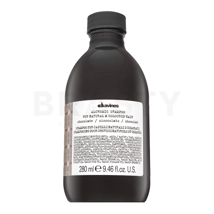 Davines Alchemic Shampoo šampon za toniranje kose za smeđu kosu Chocolate 280 ml