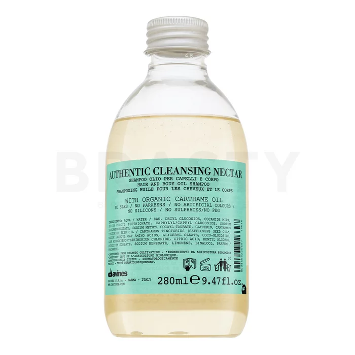 Davines Authentic Cleansing Nectar čisticí šampon pro hydrataci vlasů 280 ml