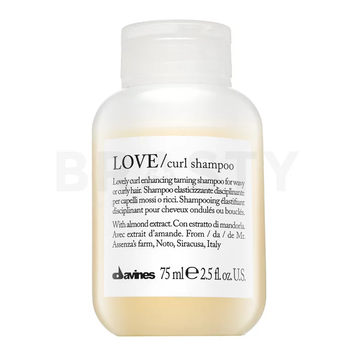 Davines Essential Haircare Love Curl Shampoo Pflegeshampoo für lockiges und krauses Haar 75 ml