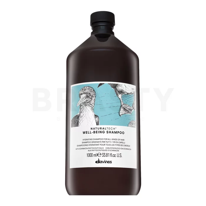 Davines Natural Tech Well-Being Shampoo nourishing shampoo for smoothness and gloss of hair 1000 ml