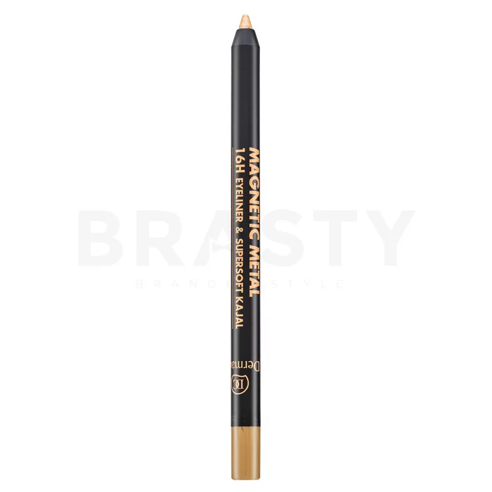 Dermacol Magnetic Metal 16H Eyeliner & Supersoft Kajal tužka na oči 01 Gold 2 g