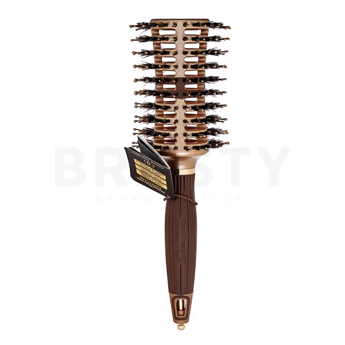 Olivia Garden NanoThermic Contour Thermal Vent Brush Large kartáč na vlasy s nylonovými a kančími štětinami