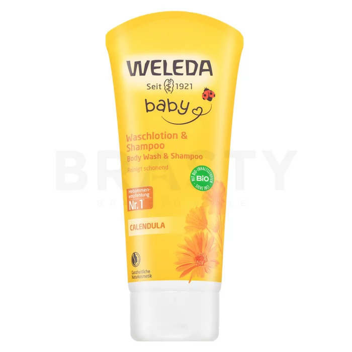 Weleda Baby Calendula Body Wash & Shampoo šampon a sprchový gel 2v1 pro děti 200 ml