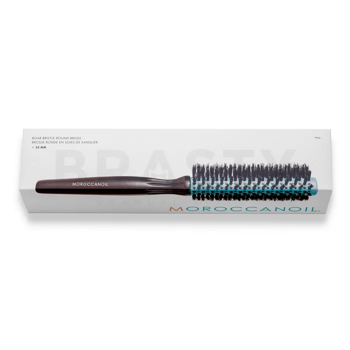 Moroccanoil Wooden Boar Bristle Round Brush 25 mm kartáč na vlasy s kančími štětinami