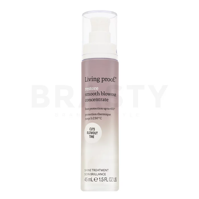 Living Proof Restore Smooth Blowout Concentrate koncentrovaná obnovující péče pro suché a poškozené vlasy 45 ml