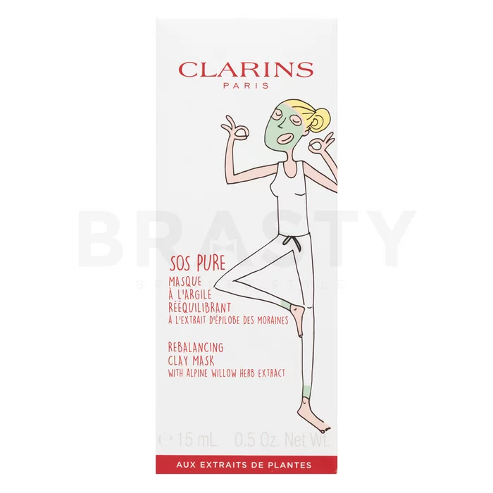 Clarins SOS Pure Rebalancing Clay Mask reinigingsmasker voor normale/gecombineerde huid 15 ml
