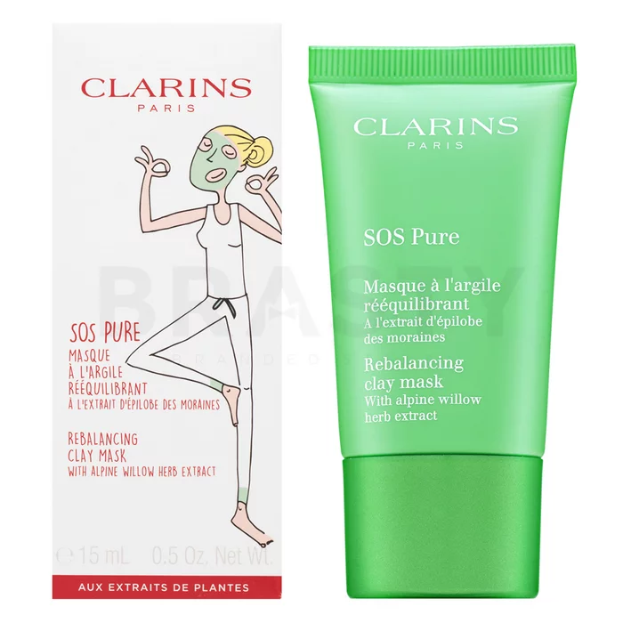 Clarins SOS Pure Rebalancing Clay Mask reinigingsmasker voor normale/gecombineerde huid 15 ml