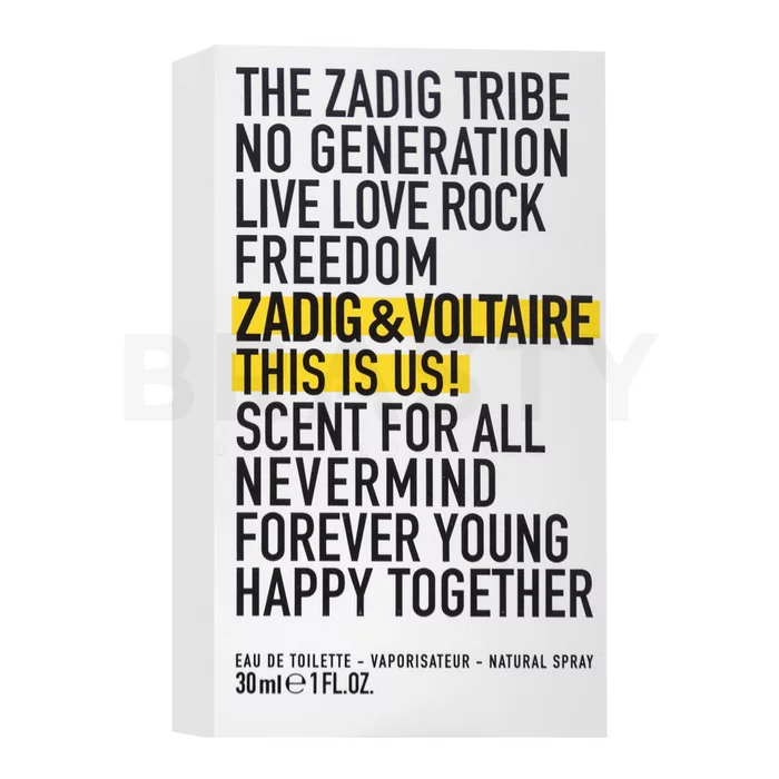 Zadig & Voltaire This is Us! Eau de Toilette unisex 30 ml