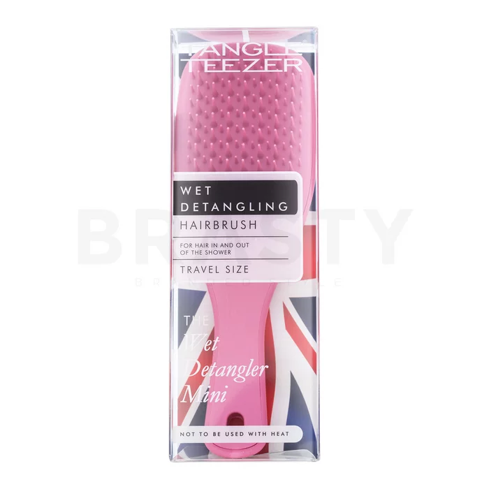 Tangle Teezer Wet Detangler Mini hairbrush Glitter Pink