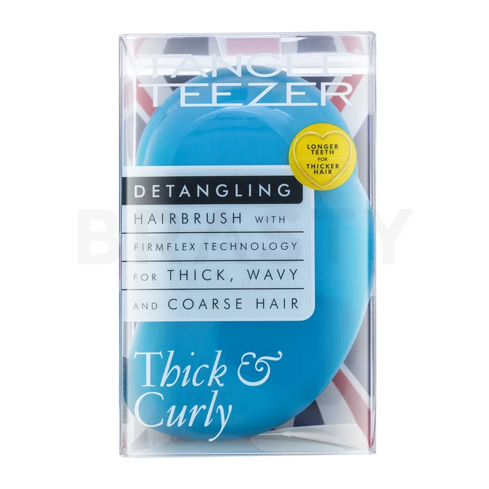 Tangle Teezer Thick & Curly kefa na vlasy Azure Blue