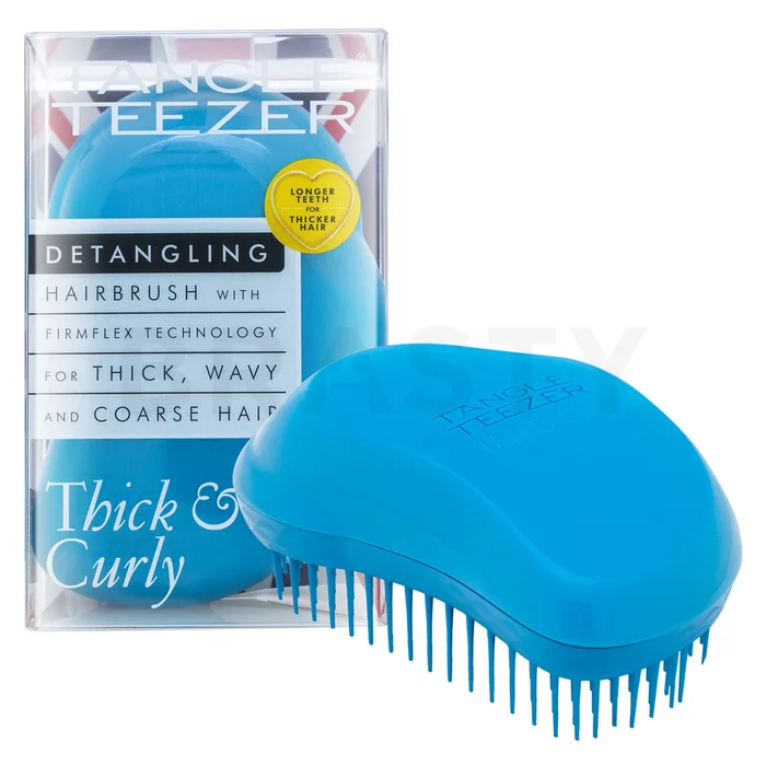 Tangle Teezer Thick & Curly kefa na vlasy Azure Blue