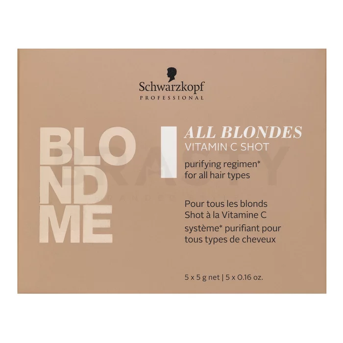 Schwarzkopf Professional BlondMe All Blondes Vitamin C Shot koncentrovaná obnovující péče pro blond vlasy 5 x 5 g