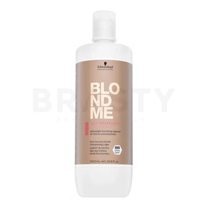 Schwarzkopf Professional BlondMe All Blondes Light Shampoo vyživující šampon pro blond vlasy 1000 ml