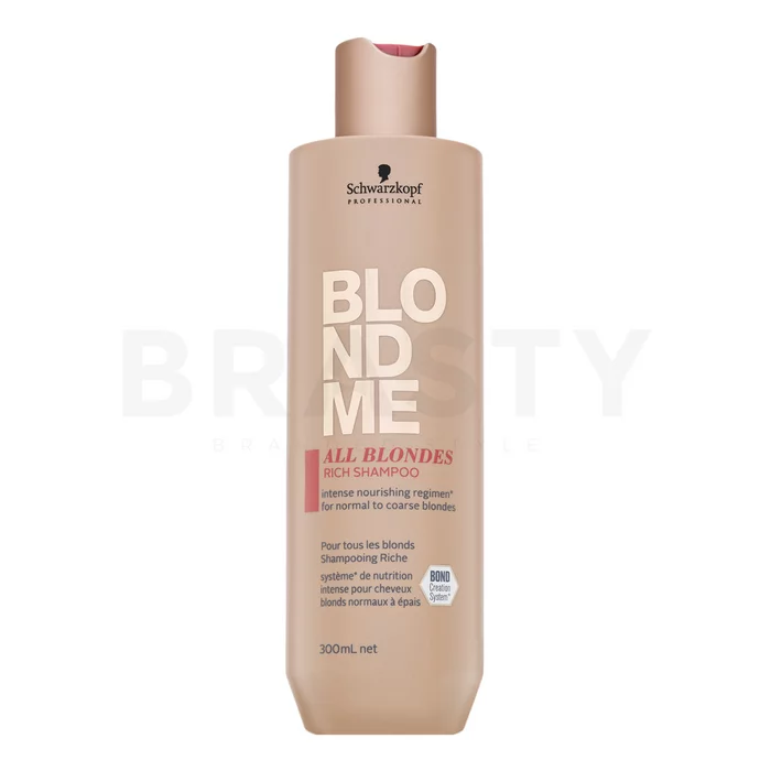 Schwarzkopf Professional BlondMe All Blondes Rich Shampoo vyživující šampon pro blond vlasy 300 ml