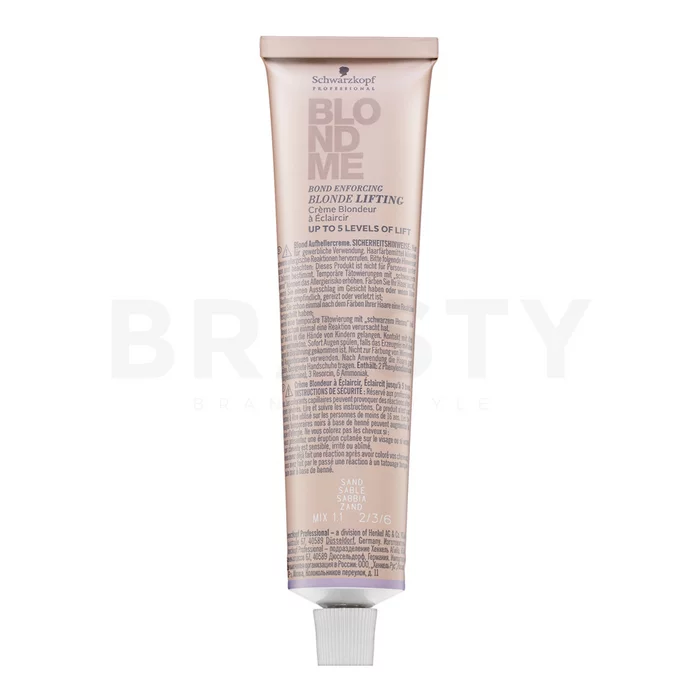 Schwarzkopf Professional BlondMe Bond Enforcing Blonde Lifting krém pro zesvětlení vlasů Sand 60 ml