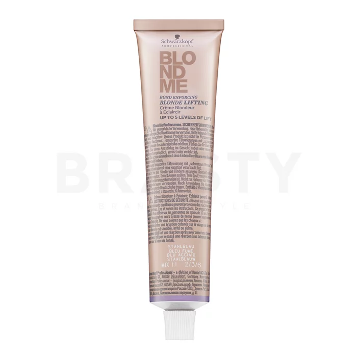 Schwarzkopf Professional BlondMe Bond Enforcing Blonde Lifting obojena krema za toniranje za plavu kosu Steel Blue 60 ml