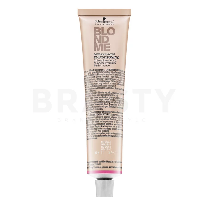 Schwarzkopf Professional BlondMe Bond Enforcing Blonde Toning toning color cream for all hair types Nougat 60 ml