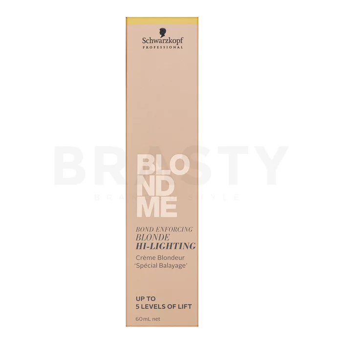 Schwarzkopf Professional BlondMe Bond Enforcing Blonde High-Lighting krém pro zesvětlení vlasů Warming Gold 60 ml