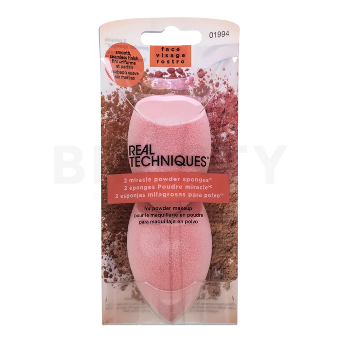 Real Techniques Miracle Complexion Powder Sponge 2 pcs spužvica za nanošenje pudera