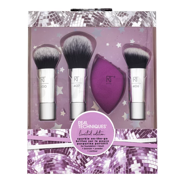 Real Techniques Sparkle On-The-Go Brush Set set kistova