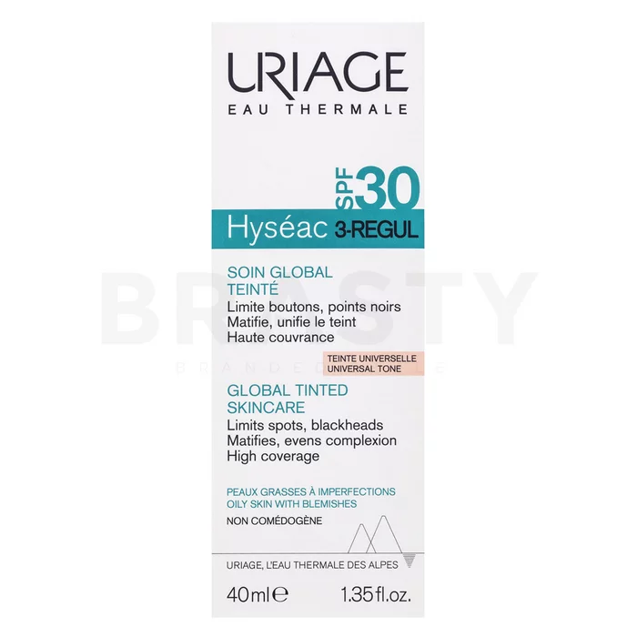 Uriage Hyséac tónující a hydratační emulze 3-Regul SPF30 Global Tinted Skincare 40 ml