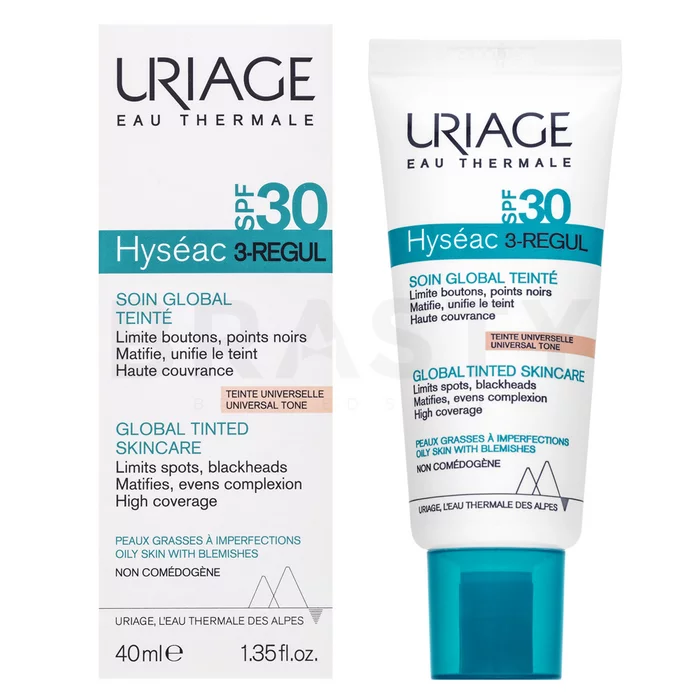 Uriage Hyséac tónující a hydratační emulze 3-Regul SPF30 Global Tinted Skincare 40 ml
