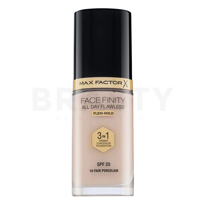 Max Factor Facefinity All Day Flawless Flexi-Hold 3in1 Primer Concealer Foundation SPF20 fond de ten lichid 3in1 10 30 ml