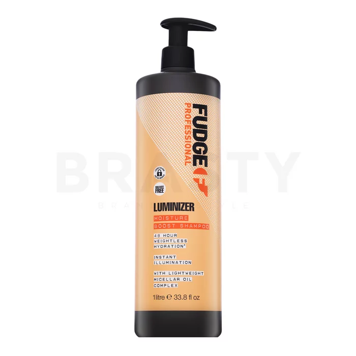 Fudge Professional Luminizer Moisture Boost Shampoo vyživující šampon pro hebkost a lesk vlasů 1000 ml