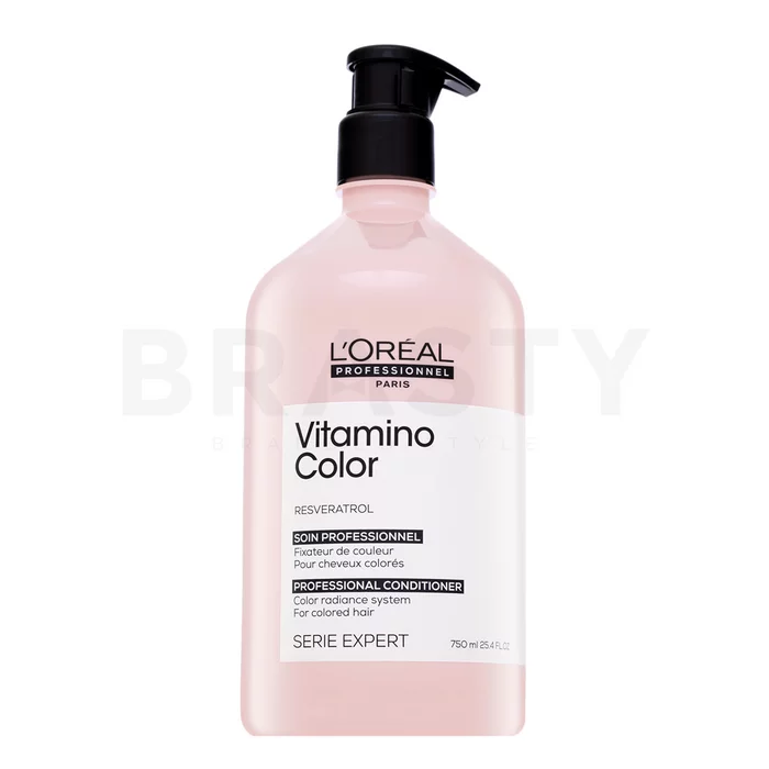 L´Oréal Professionnel Série Expert Vitamino Color Resveratrol Conditioner vyživující kondicionér pro lesk a ochranu barvených vlasů 750 ml