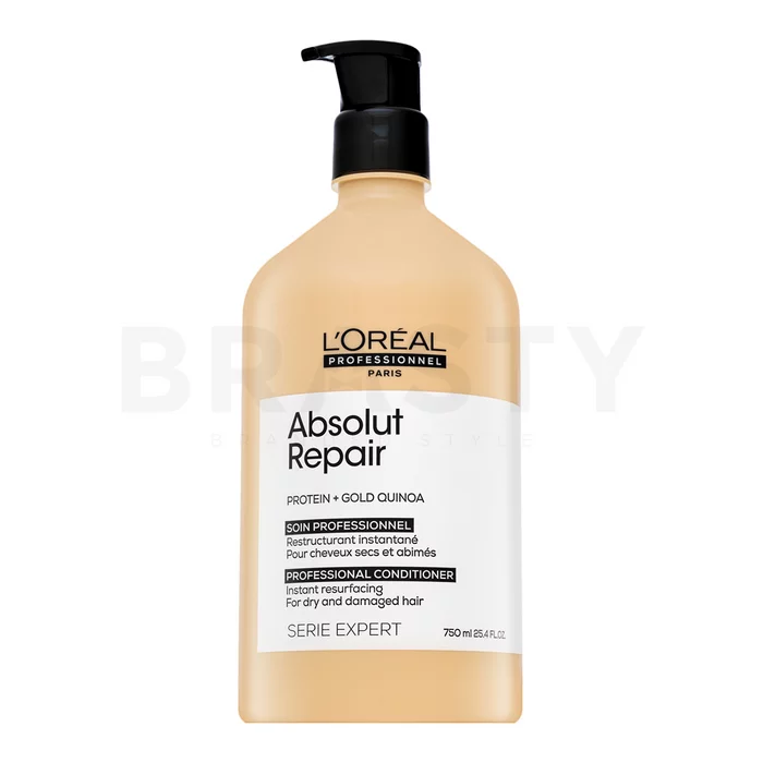 L´Oréal Professionnel Série Expert Absolut Repair Gold Quinoa + Protein Conditioner kondicionér pro velmi poškozené vlasy 750 ml